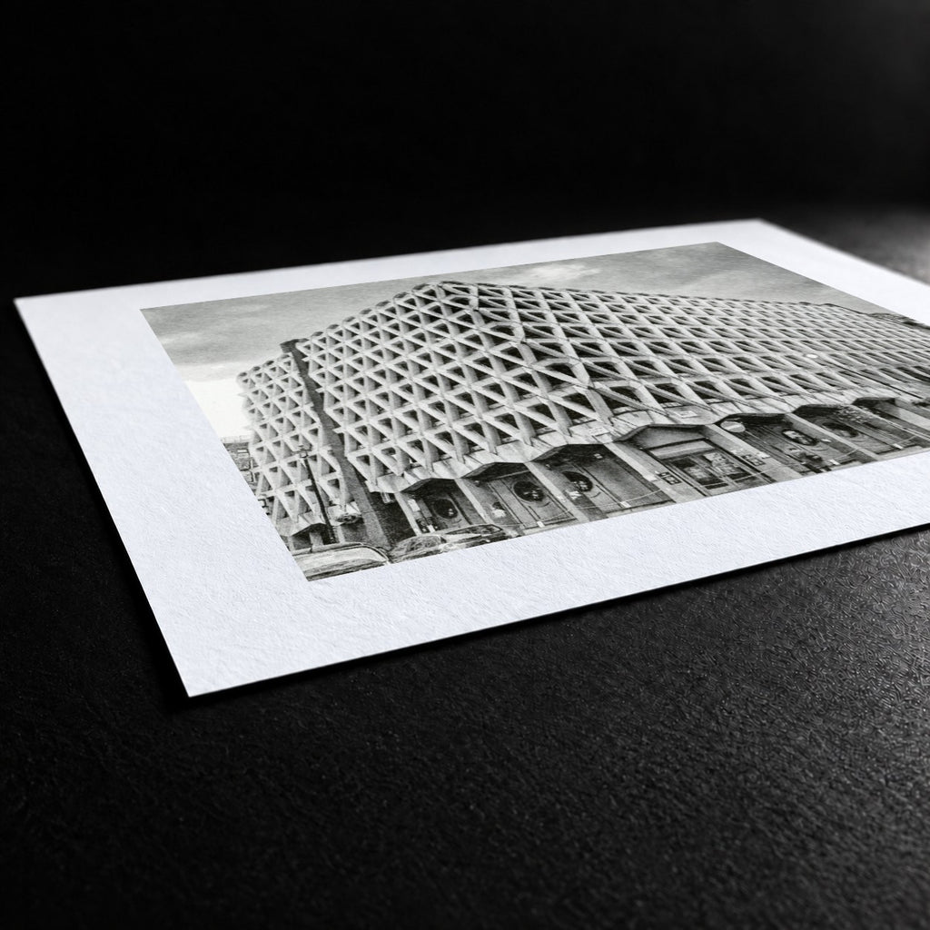 Welbeck Street Car Park Risograph Print — Street View