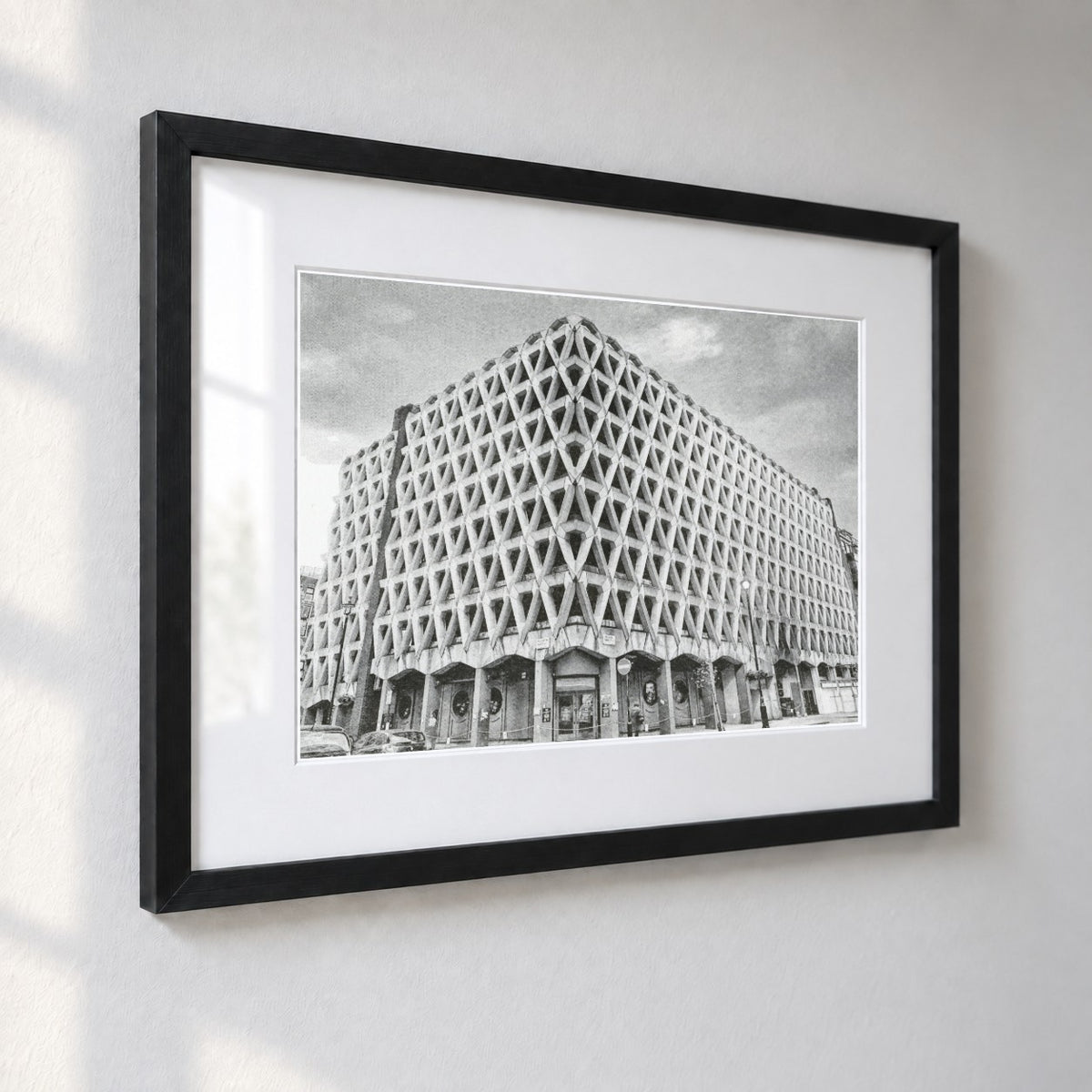Welbeck Street Car Park Risograph Print — Street View