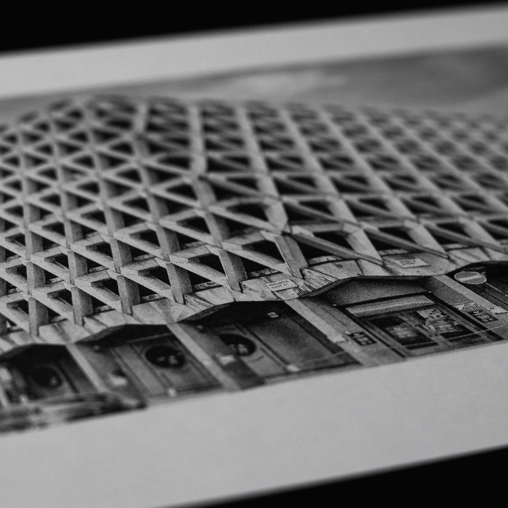 Welbeck Street Car Park Risograph Print — Street View