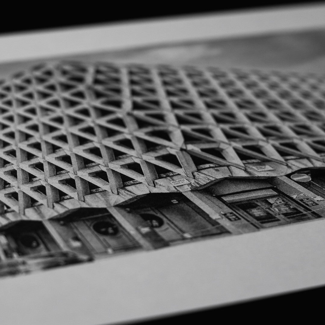 Welbeck Street Car Park Risograph Print — Street View