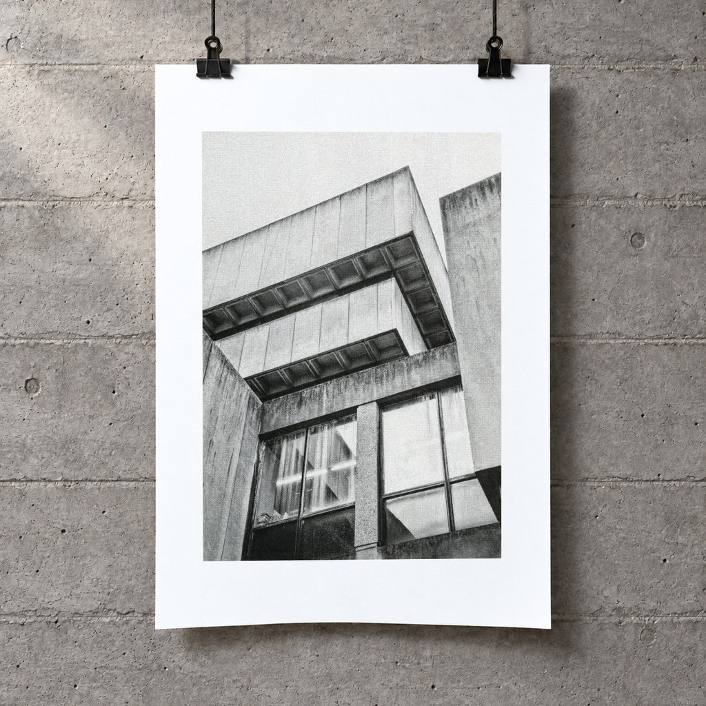 Birmingham Central Library Risograph Print — Look-Up