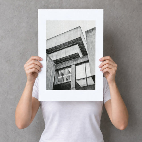 Birmingham Central Library Risograph Print — Look-Up