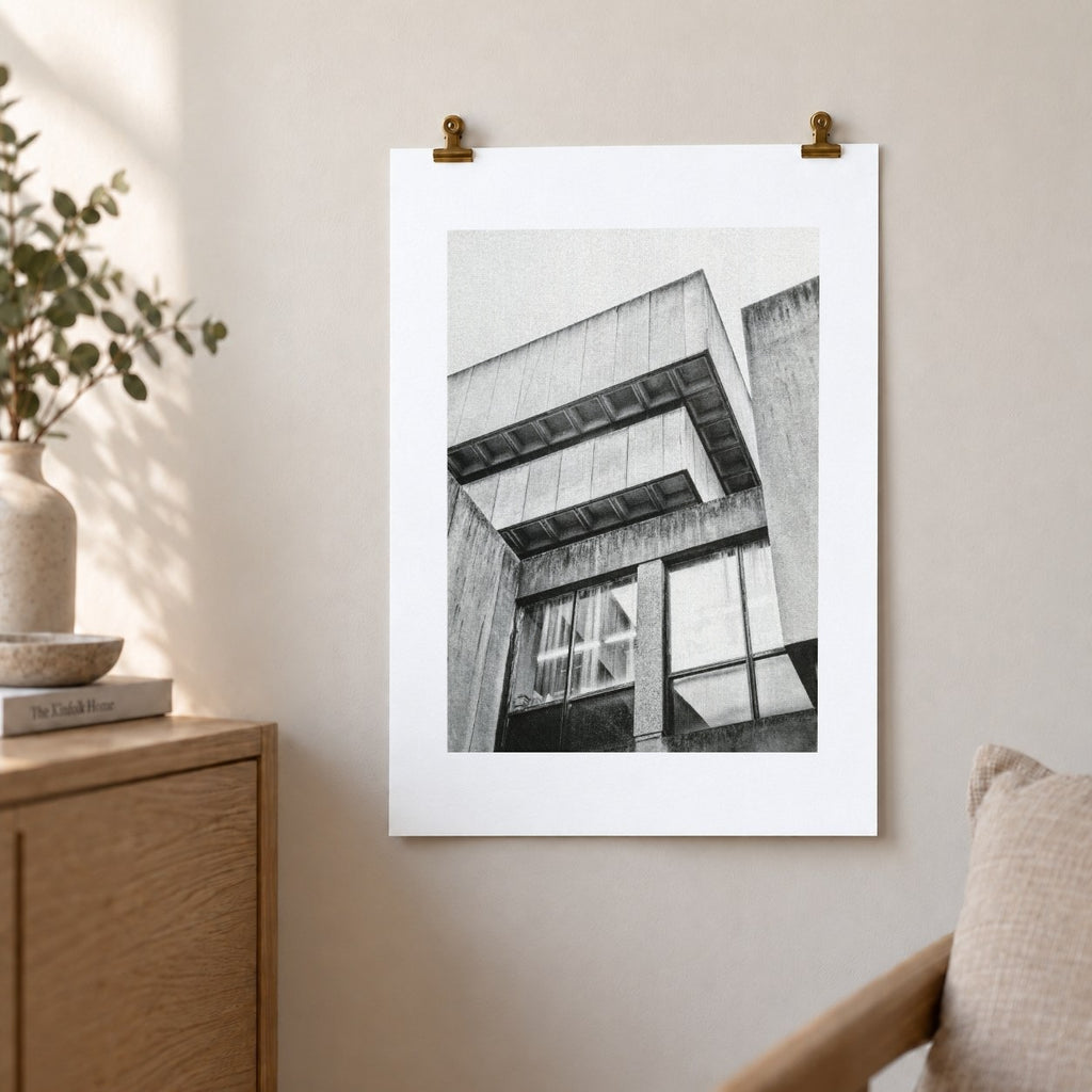 Birmingham Central Library Risograph Print — Look-Up