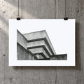 Birmingham Central Library Risograph Print — Ziggurat Corner