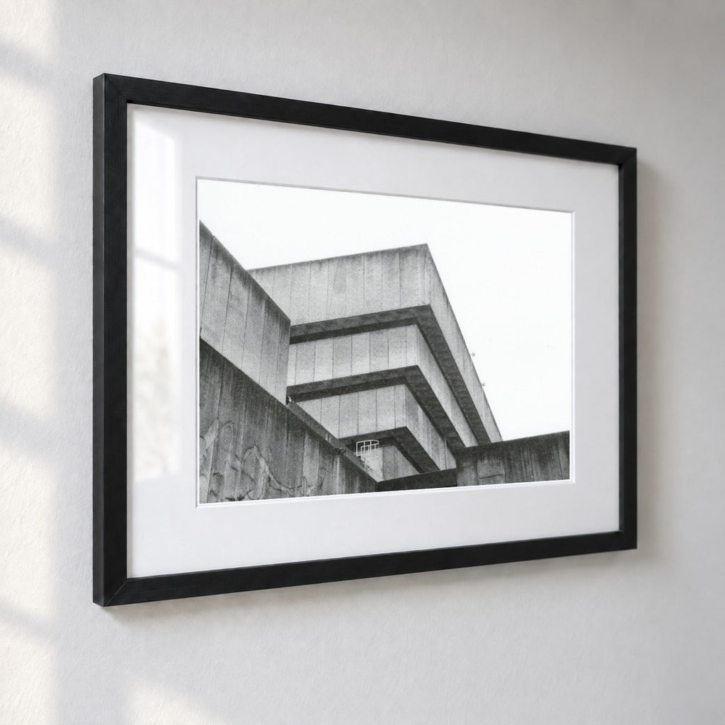 Birmingham Central Library Risograph Print — Ziggurat Corner