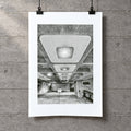 The Barbican Centre Risograph Print — Interior Ceiling