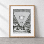 The Barbican Centre Risograph Print — Interior Ceiling