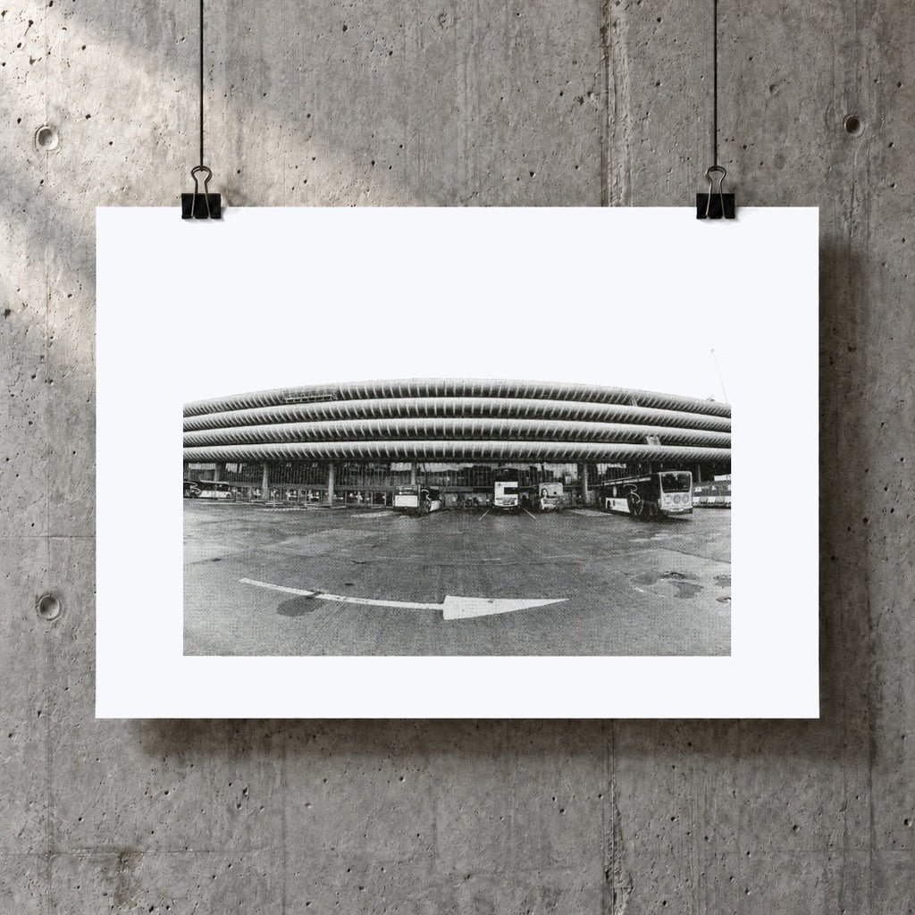 Preston Bus Station Risograph Print — Old Elevation
