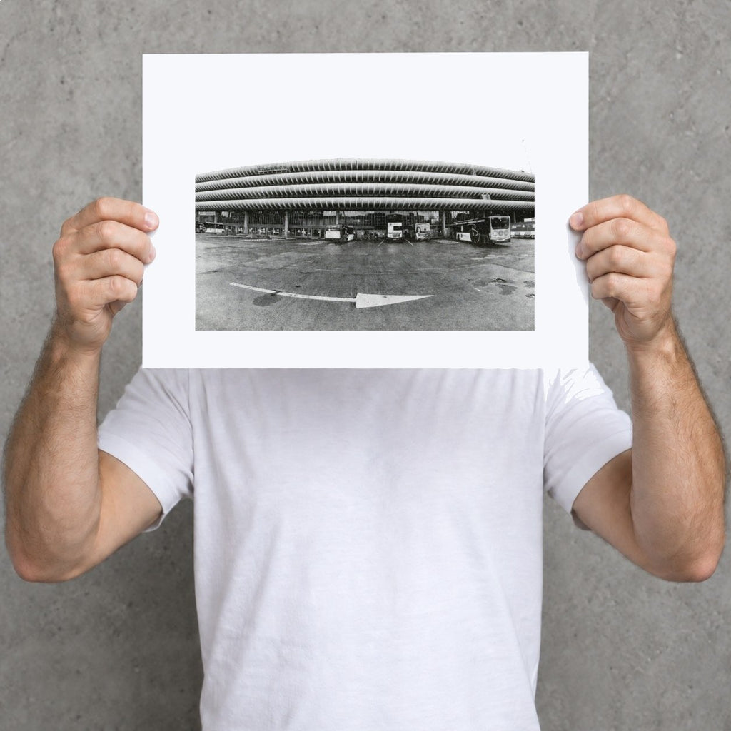 Preston Bus Station Risograph Print — Old Elevation