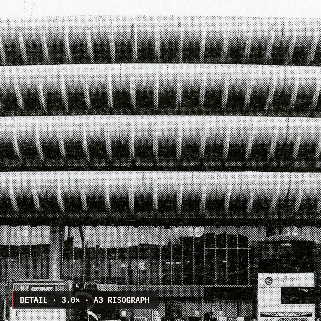 Preston Bus Station Risograph Print — Old Elevation