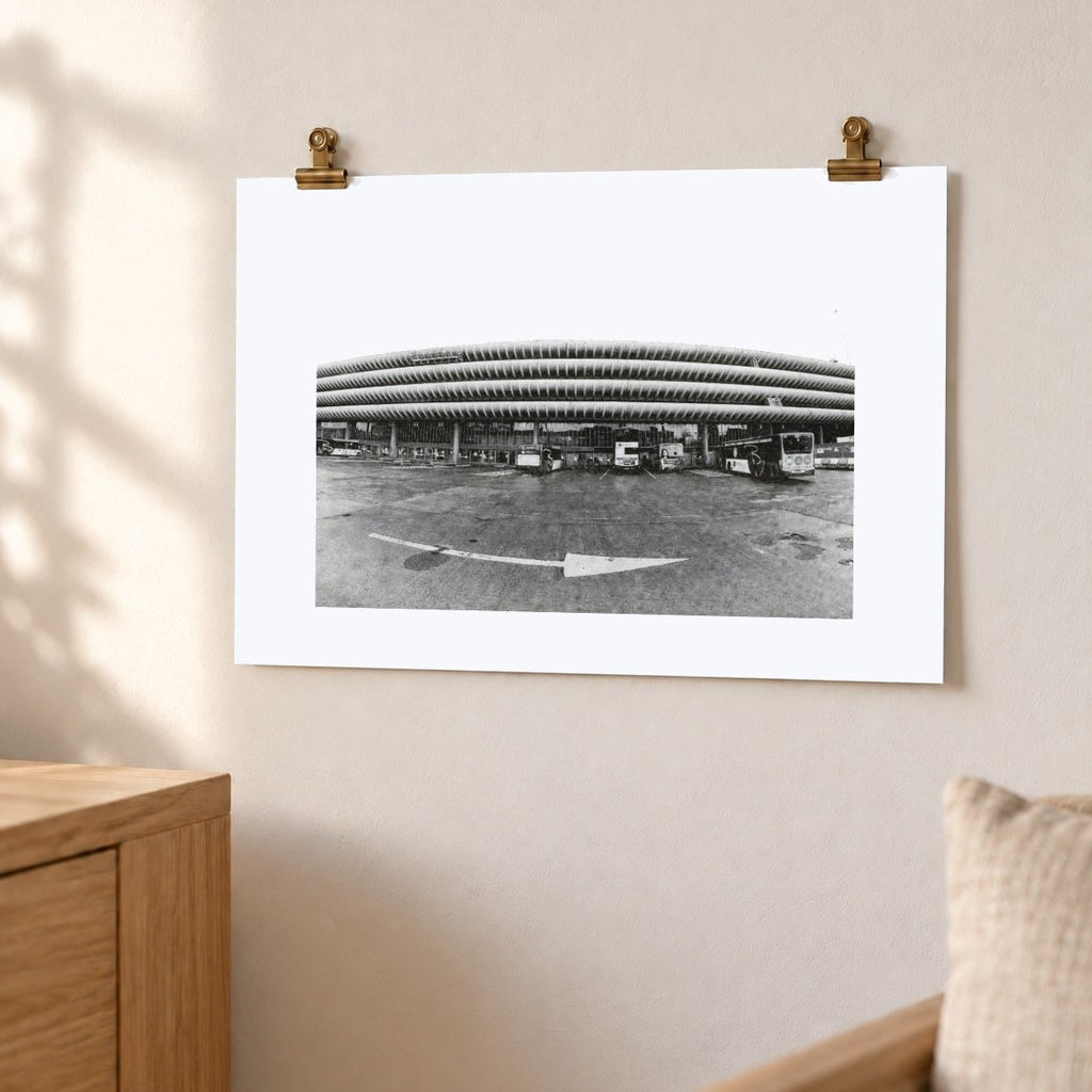 Preston Bus Station Risograph Print — Old Elevation