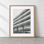 Preston Bus Station Risograph Print — Entrance Facade