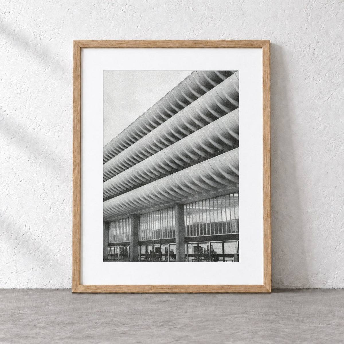 Preston Bus Station Risograph Print — Entrance Facade