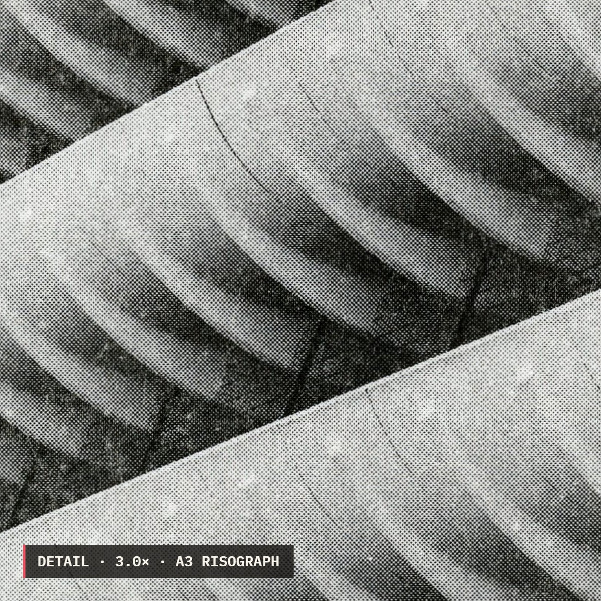Preston Bus Station Risograph Print — Entrance Facade