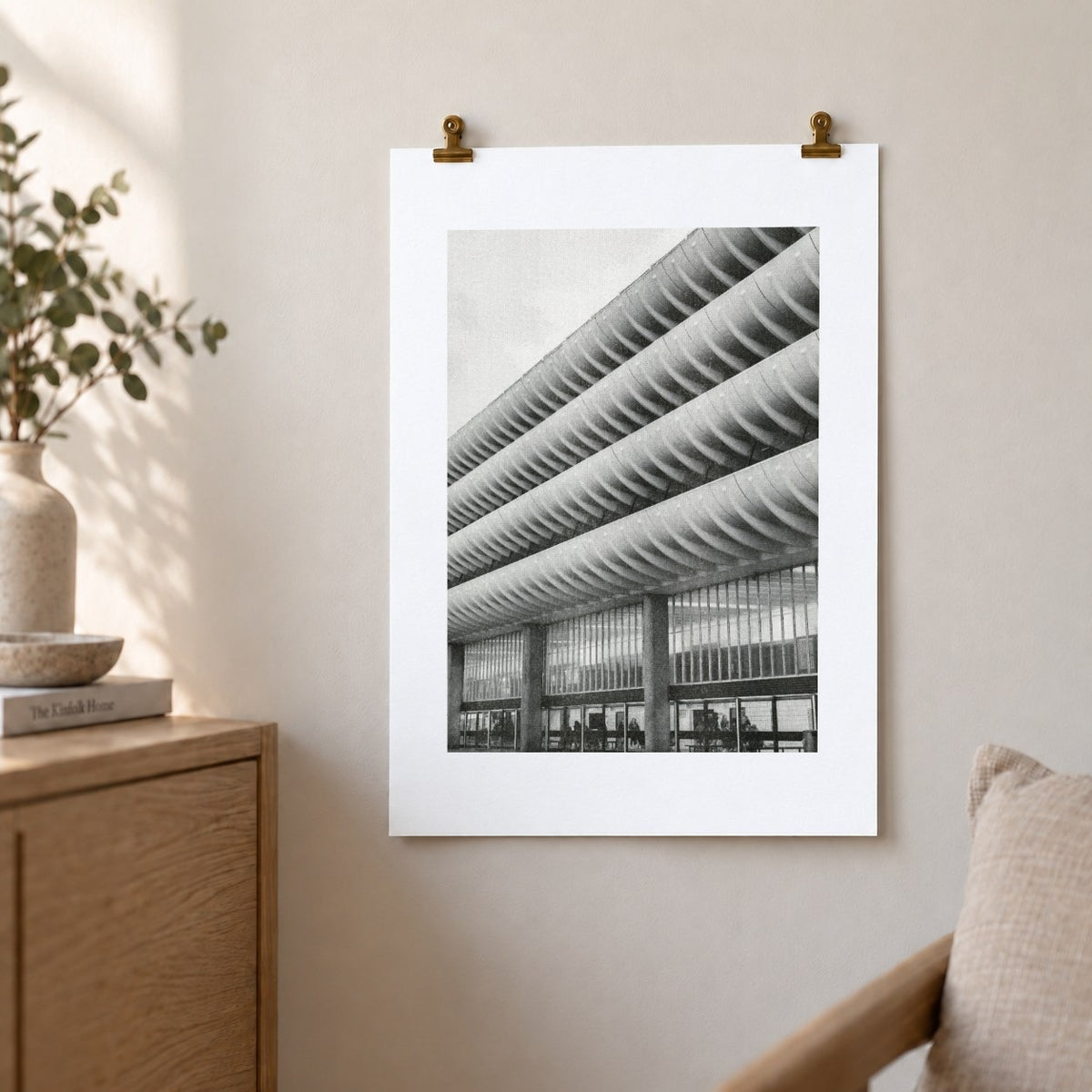 Preston Bus Station Risograph Print — Entrance Facade