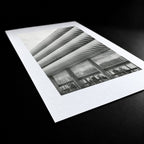 Preston Bus Station Risograph Print — Entrance Facade