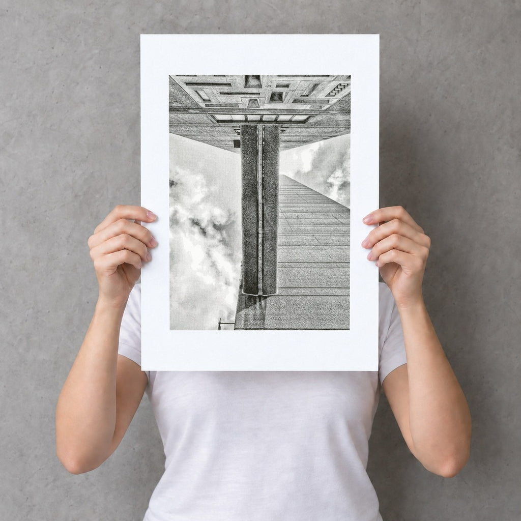 Trellick Tower Risograph Print — Bridge Look Up