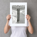 Trellick Tower Risograph Print — Bridge Look Up