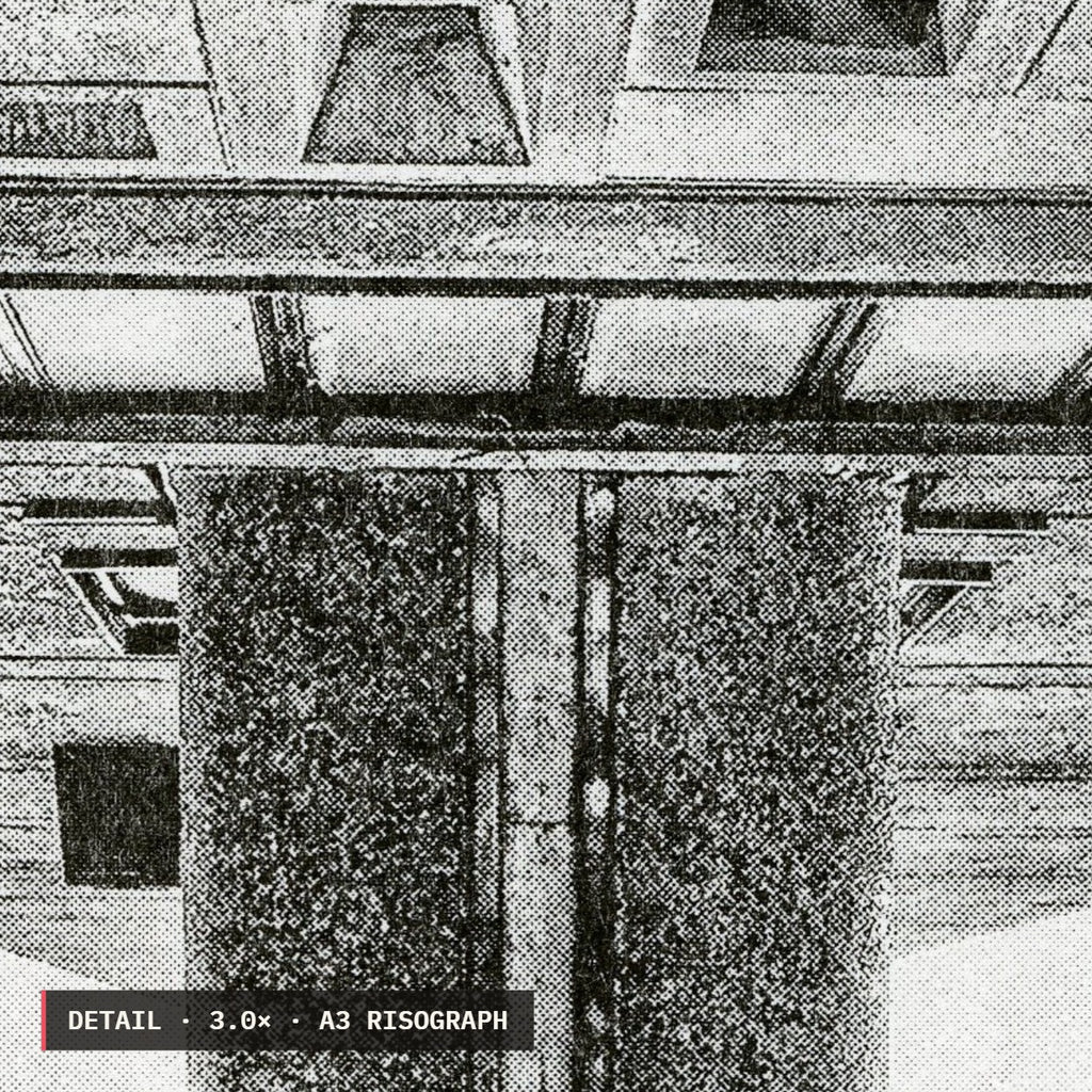 Trellick Tower Risograph Print — Bridge Look Up