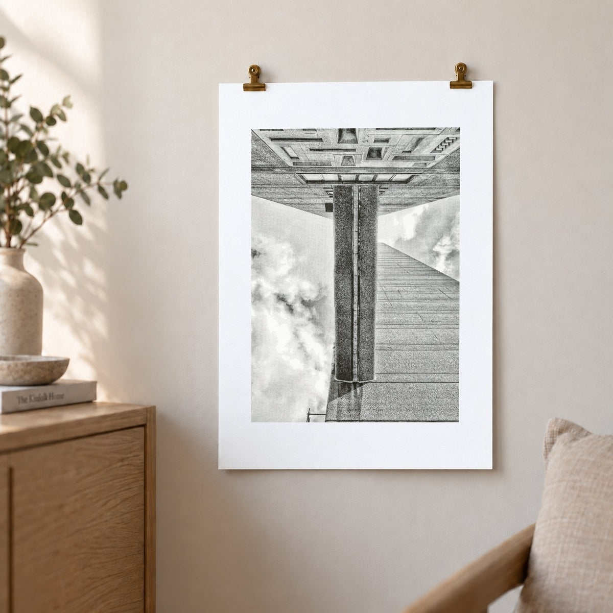 Trellick Tower Risograph Print — Bridge Look Up