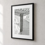 Trellick Tower Risograph Print — Bridge Look Up
