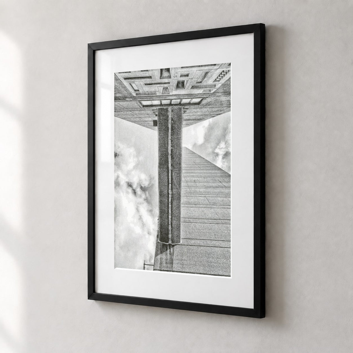 Trellick Tower Risograph Print — Bridge Look Up