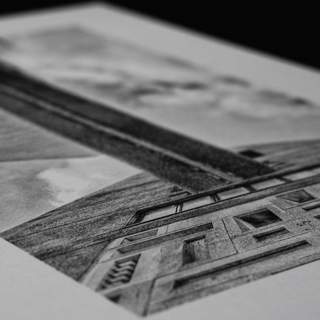 Trellick Tower Risograph Print — Bridge Look Up