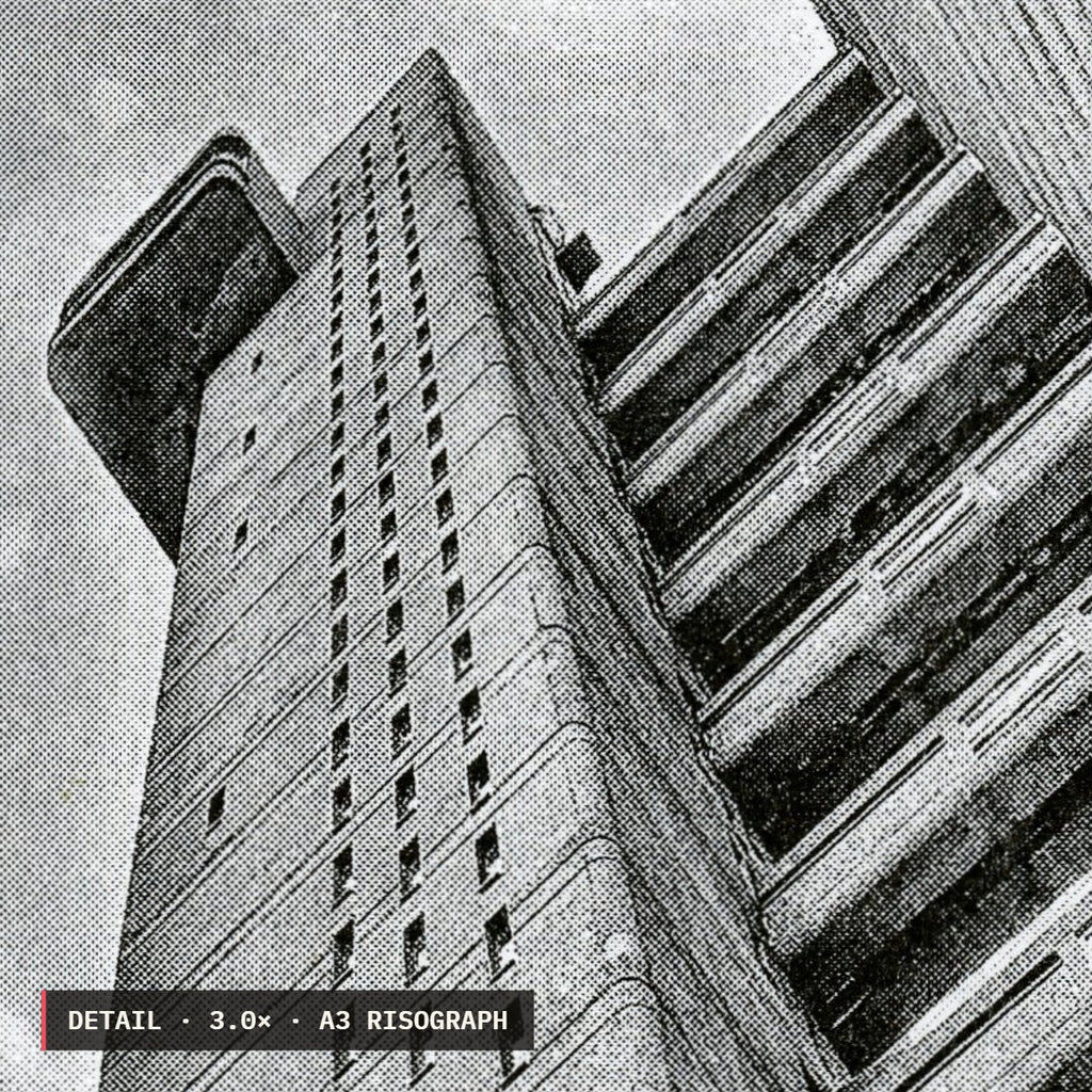 Trellick Tower Risograph Print — Staircore