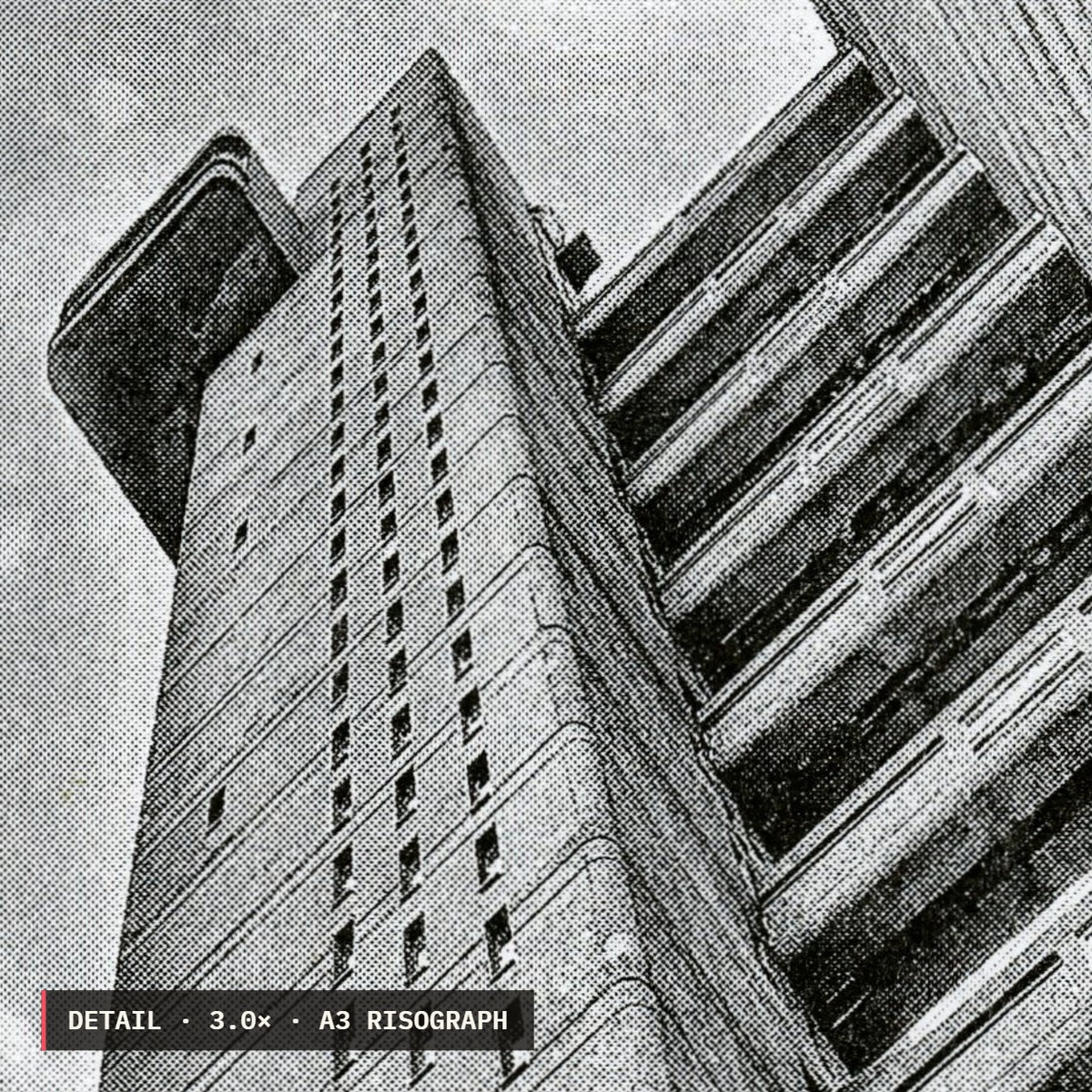 Trellick Tower Risograph Print — Staircore