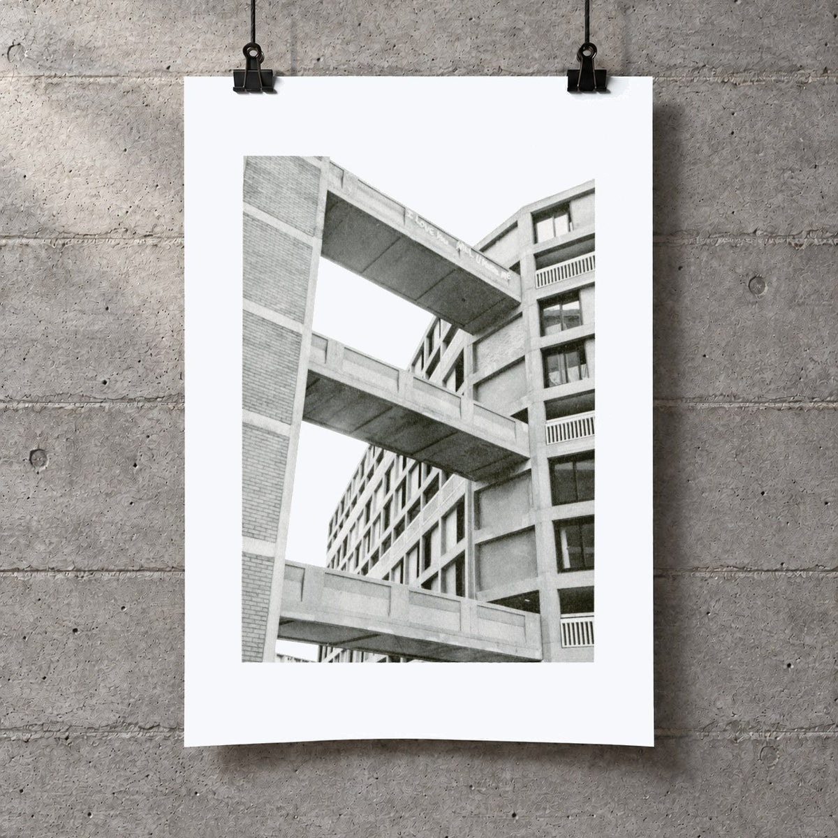 Park Hill Risograph Print — Bridge Close Up