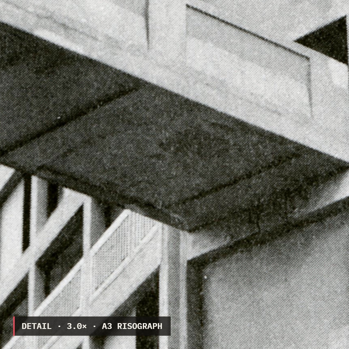 Park Hill Risograph Print — Bridge Close Up