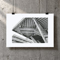 National Theatre Risograph Print — Corner Look-Up