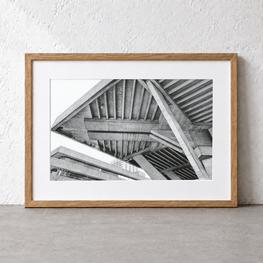 National Theatre Risograph Print — Corner Look-Up