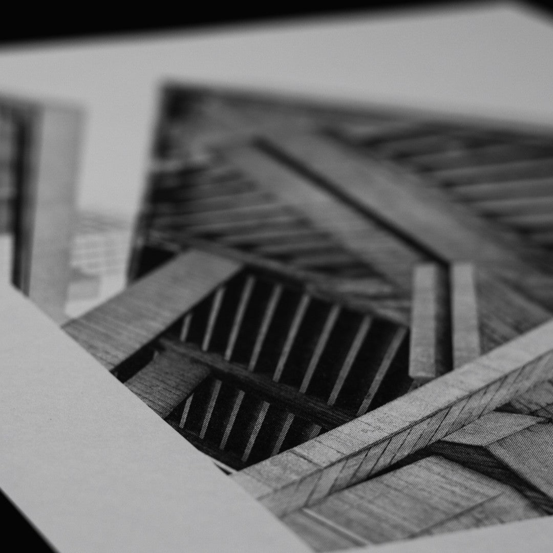 National Theatre Risograph Print — Corner Look-Up