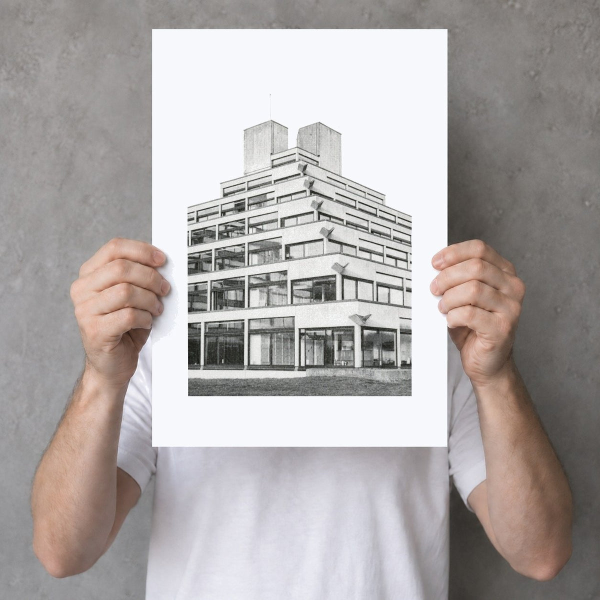 UEA Student Halls Risograph Print  — Ziggurats