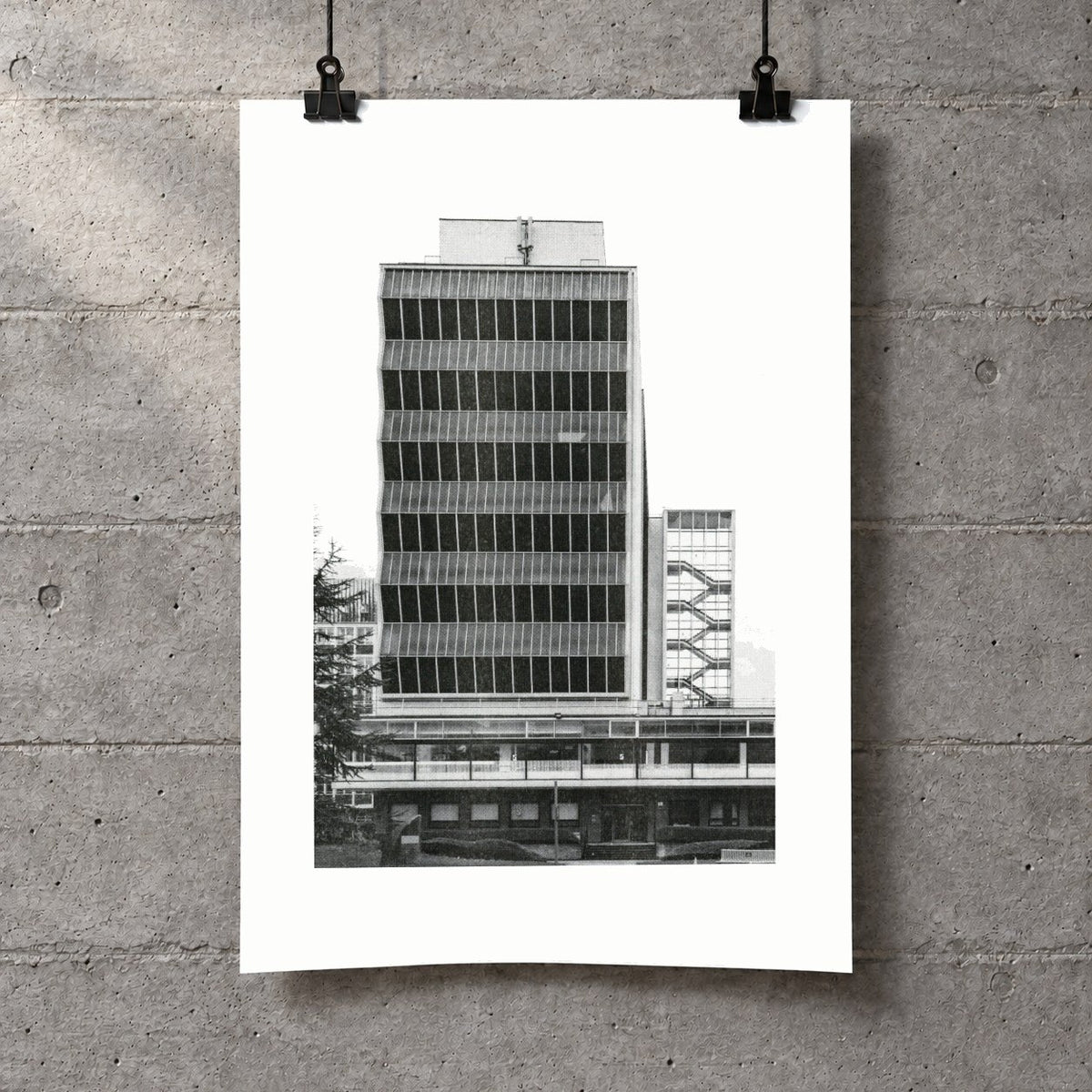 Renold Building Risograph Print — Concertina Gable