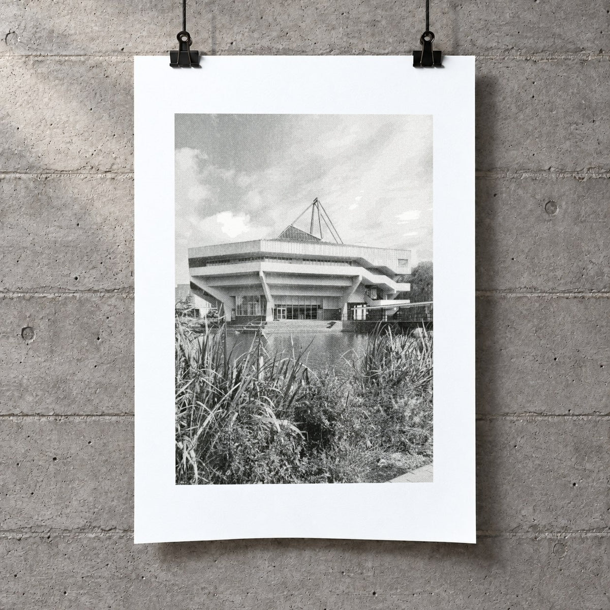 Central Hall Risograph Print — Lakeview