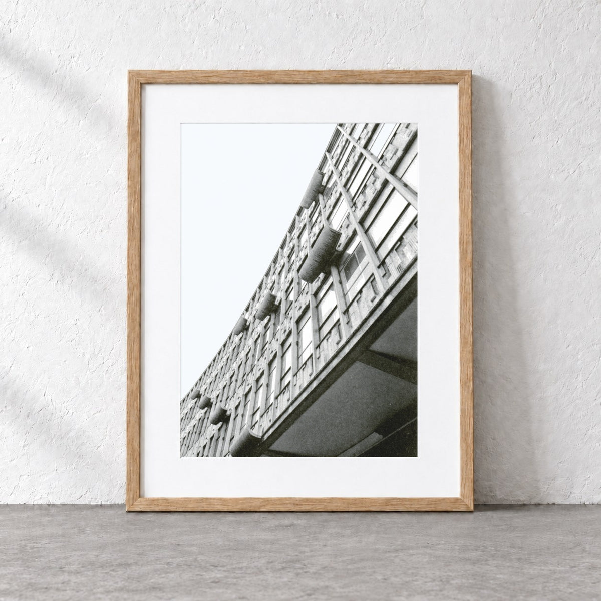 Ringway Centre Risograph Print — Curved Facade