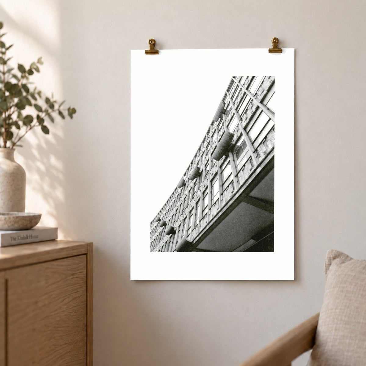 Ringway Centre Risograph Print — Curved Facade