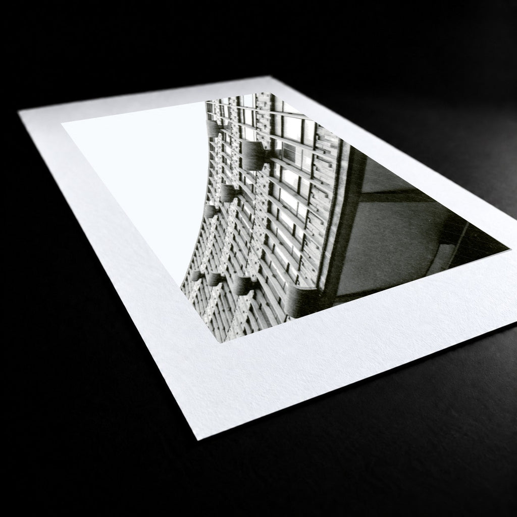 Ringway Centre Risograph Print — Curved Facade
