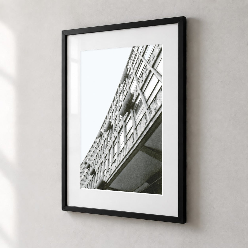 Ringway Centre Risograph Print — Curved Facade