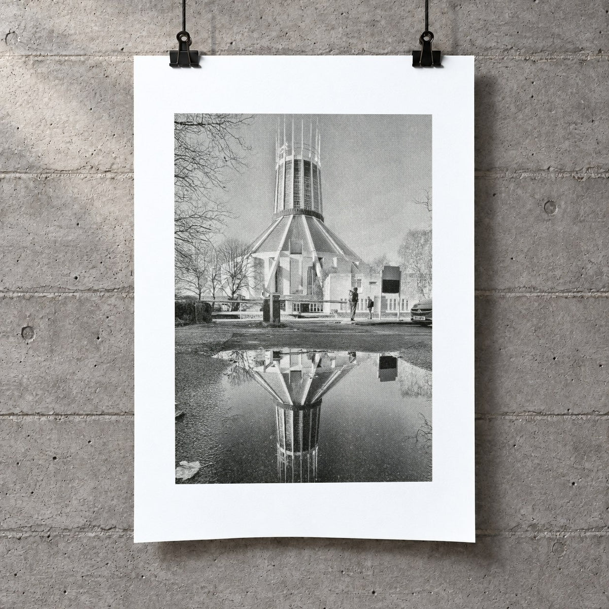 MET Cathedral Risograph Print — Streetview
