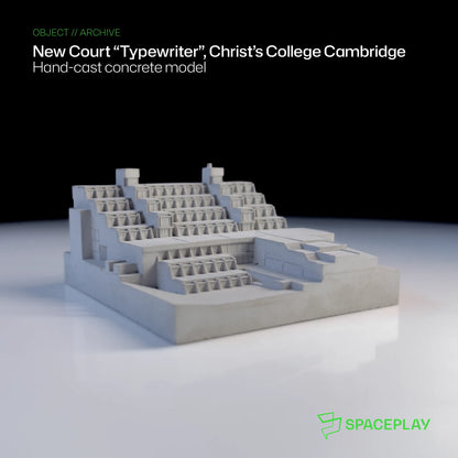 New Court “Typewriter”, Christ’s College Cambridge – Miniature Concrete Model