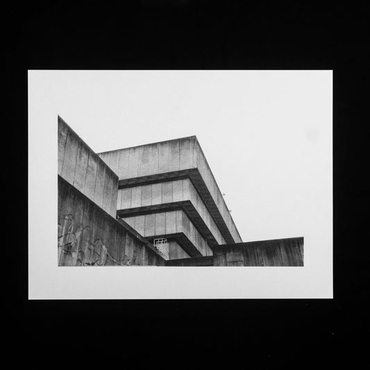 PRINT: Birmingham Central Library - Ziggurat Corner